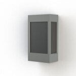 Brick² 01| Designer Wandlampe mit verdunkelten Scheiben – Exklusive Außenleuchte von Roger Pradier